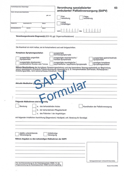 SAPV-Formular